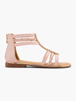 Junior Girl Pink Gladiator Sandal