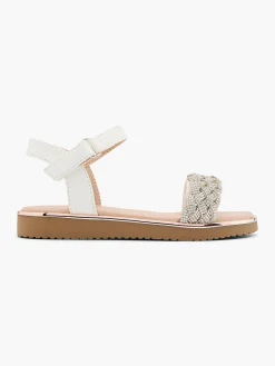 Junior Girl Plaited Glitter Sandal