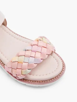 Junior Girl Rainbow Plaited Sandal