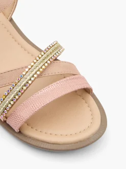 Junior Girl Sandal With Metallic Detail