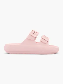 Junior Girls Pink EVA Slides