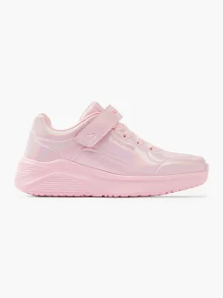 Junior Girls Pink Metallic Skechers Trainers