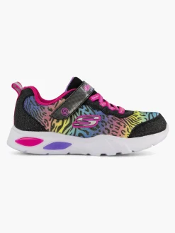 Junior Girls Skechers Animal Print Light Up Trainers