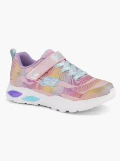 Junior Girls Skechers Pink Light Up Trainers