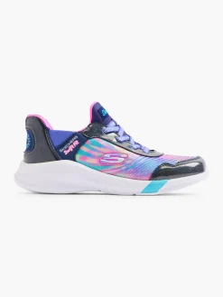 Junior Girls Swift Fit Hands Free Skechers Navy/Multi Trainers