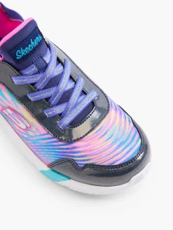 Junior Girls Swift Fit Hands Free Skechers Navy/Multi Trainers