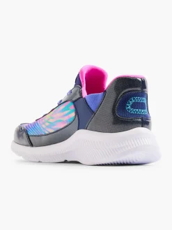 Junior Girls Swift Fit Hands Free Skechers Navy/Multi Trainers