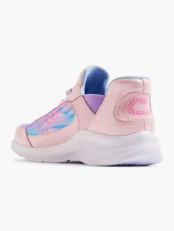 Junior Girls Swift Fit Hands Free Skechers Pink/Multi Trainers