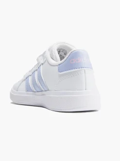Junior Girls White/Blue Dawn Grand Court 2.0 EL K Trainers