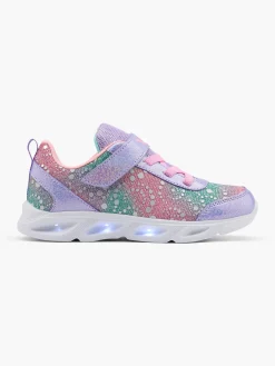 Junior Pink/Purple Light Up Trainers
