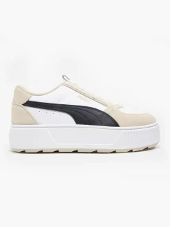 Karmen Rebelle Suede White/Black/Beige Trainers