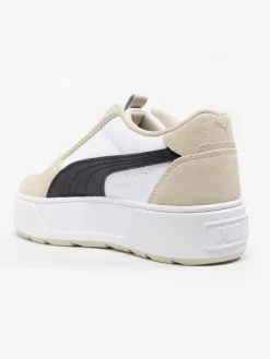 Karmen Rebelle Suede White/Black/Beige Trainers