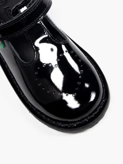 Kickers Kopi Toddler Girl Patent Heart T-Bar School Shoe