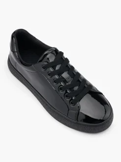 Lace Up Patent Casual Cupsole Trainer
