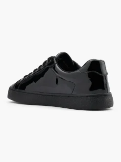 Lace Up Patent Casual Cupsole Trainer