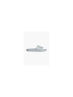 Ladies Adidas Grey Holographic Slides