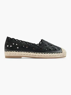 Ladies Black & Beige Espadrille