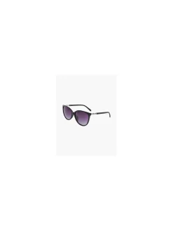 Ladies Black Cat Eye Diamante Sunglasses