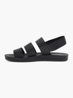 Ladies Black Elasticated Sandals