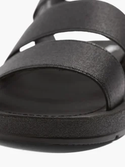 Ladies Black Elasticated Sandals