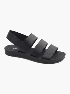 Ladies Black Elasticated Sandals