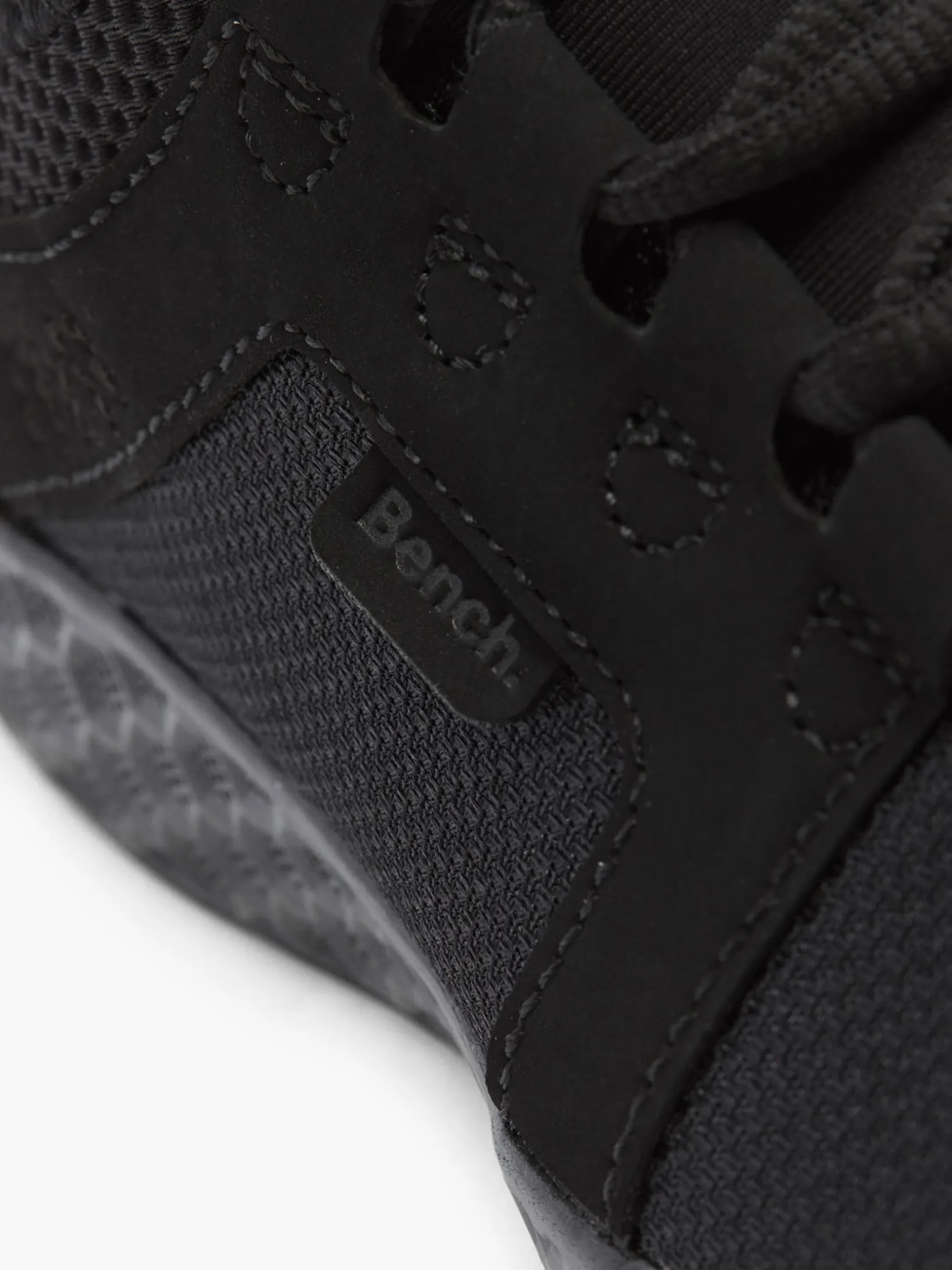 Ladies Black Lace Up Bench Casual Trainers