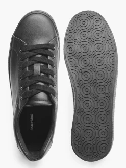 Ladies Black Lace Up Trainers