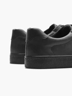 Ladies Black Lace Up Trainers