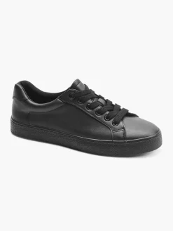 Ladies Black Lace Up Trainers