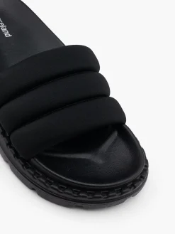 Ladies Black Padded Sandals