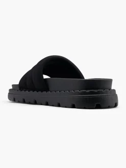Ladies Black Padded Sandals