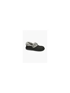 Ladies Casa Mia Black Ankle Boot Slippers
