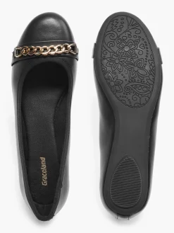 Ladies Chain Detail Ballerinas