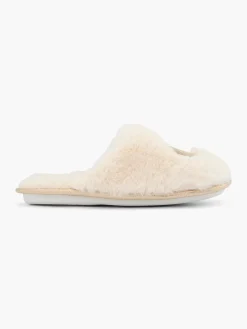 Ladies Cream Slippers