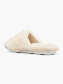Ladies Cream Slippers