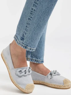 Ladies Espadrille With Chain Detail