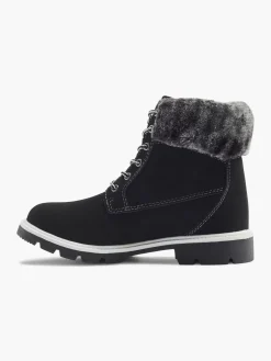 Ladies Fila Black Lace-up Boots