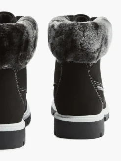 Ladies Fila Black Lace-up Boots