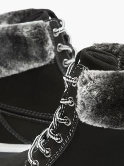 Ladies Fila Black Lace-up Boots