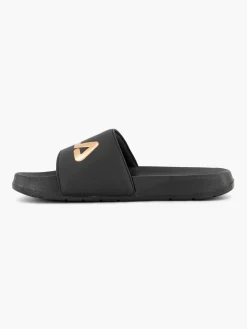 Ladies Fila Black Slides