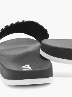 Ladies Fila Black/ White Slides