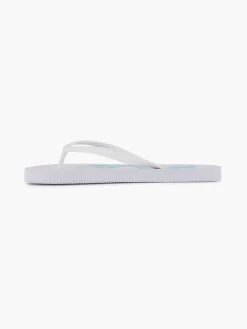 Ladies Fila White Flip-flops