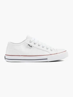 Ladies Fila White Lace-up Canvas Trainers
