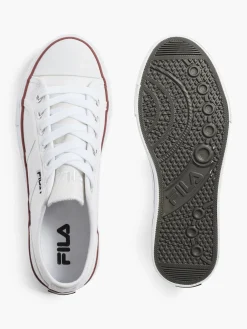 Ladies Fila White Lace-up Canvas Trainers