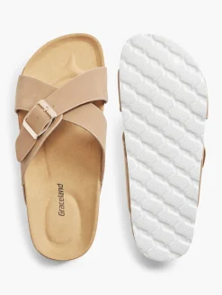 Ladies Graceland Tan Footbed Sandals