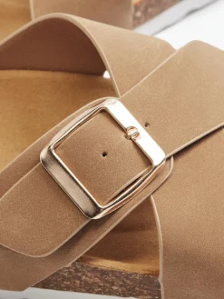 Ladies Graceland Tan Footbed Sandals