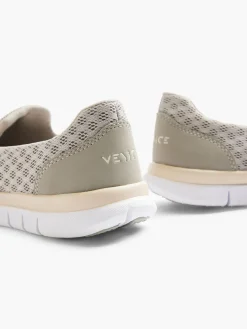 Ladies Grey Slip On Casual Trainers