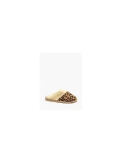 Ladies Leopard Print Slippers
