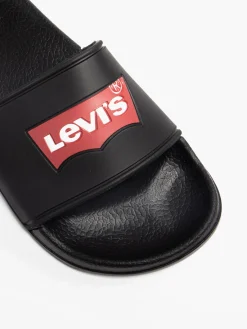 Ladies Levi Black Slides
