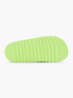 Ladies Lime Green Slides